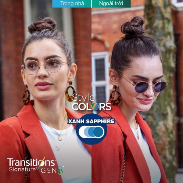Tròng Kính Đổi Màu Essilor Transitions Style Colors Gen 8 Chính Hãng - Ảnh 6