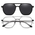 Kính Râm Cận Tròn TR90 Clip On Phân Cực Polarized 2 Trong 1 TJ2188