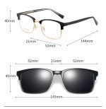 Kính Râm Cận TR90 Clip On Phân Cực Polarized 2 Trong 1 18021 - Ảnh 2
