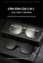 Kính Râm Cận TR90 Clip On Phân Cực Polarized 2 Trong 1 18021 - Ảnh 4