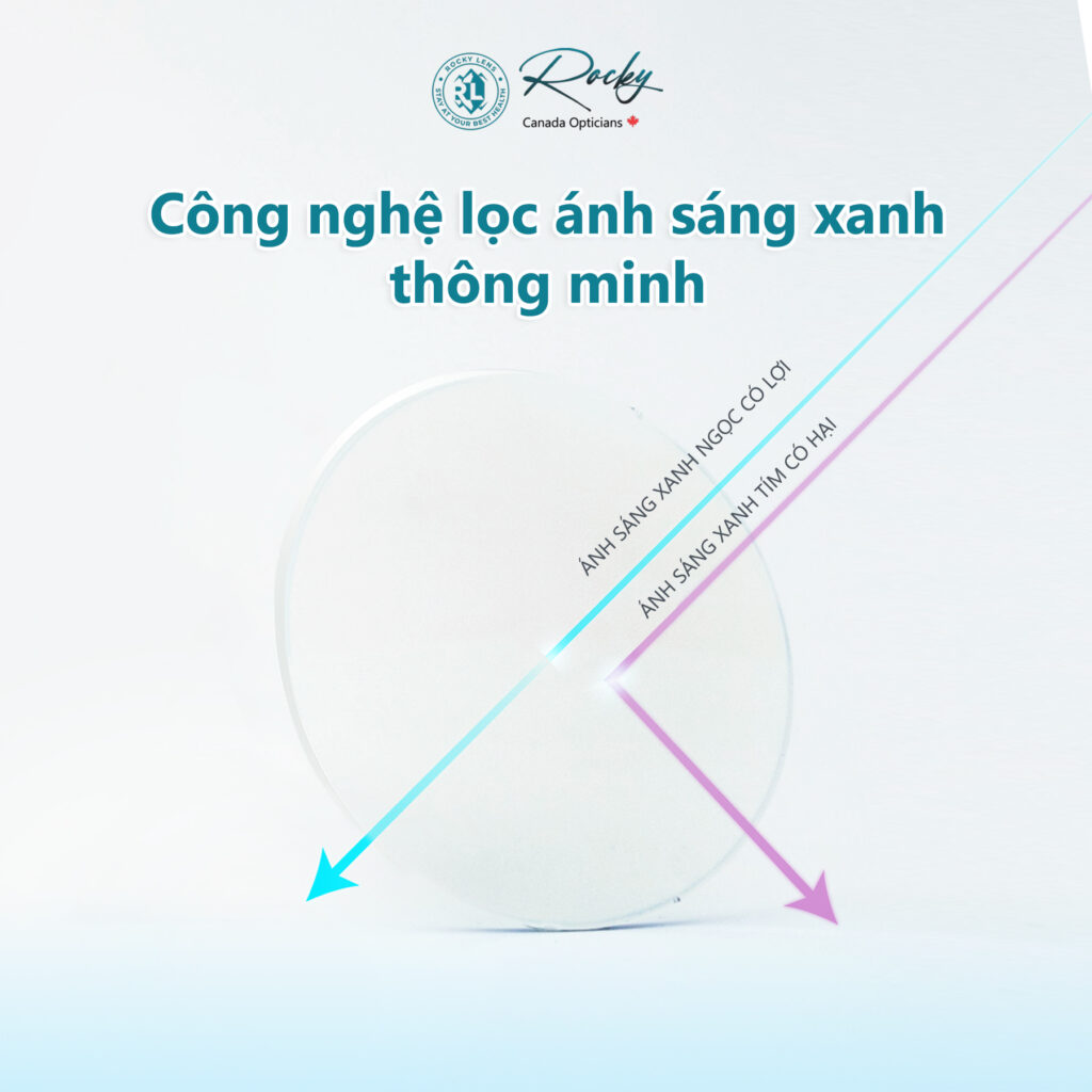 Rocky Tròng Kính Mỏng Lọc Ánh Sáng Xanh Thông Minh Rocky Smart Bluecontrol 1.61 ASP