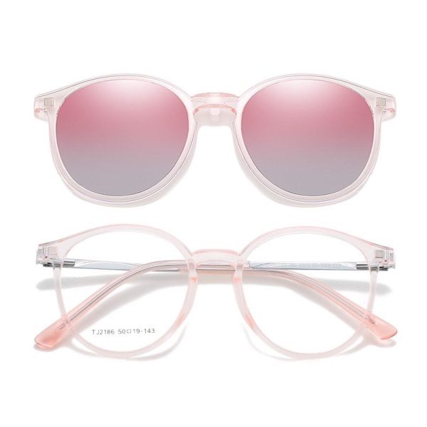 Kính Râm Cận Tròn TR90 Clip On Phân Cực Polarized 2 Trong 1 TJ2186 - Ảnh 5