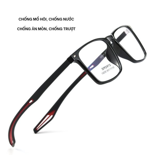 Gọng Kính Cận Thể Thao Dáng Vuông TR90 G6205 - Ảnh 4