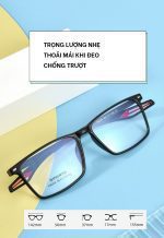 Gọng Kính Cận Thể Thao Dáng Vuông TR90 G6205 - Ảnh 10