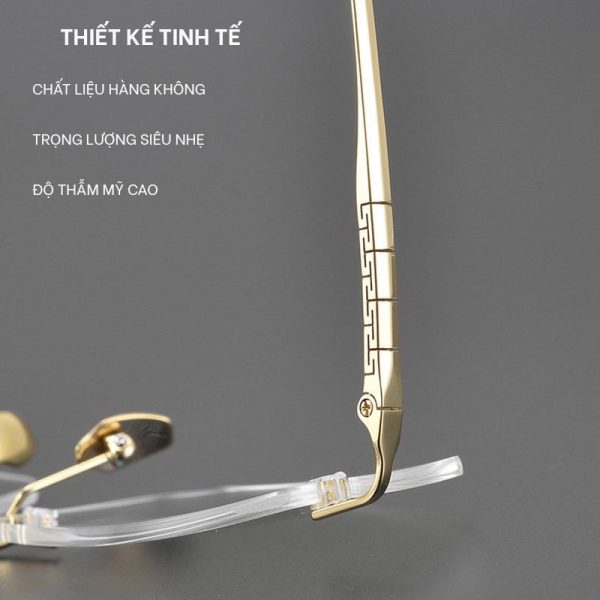 Gọng Kính Khoan Cao Cấp Beta Titanium mega 91108 - Ảnh 3