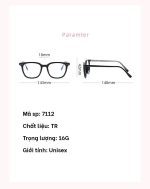 Gọng Kính 7112 Sale 1K Áp Dụng Mua Kèm Tròng - Ảnh 2