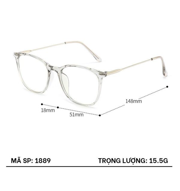 Gọng Kính TR1889 Sale 1K Áp Dụng Mua Kèm Tròng - Ảnh 2