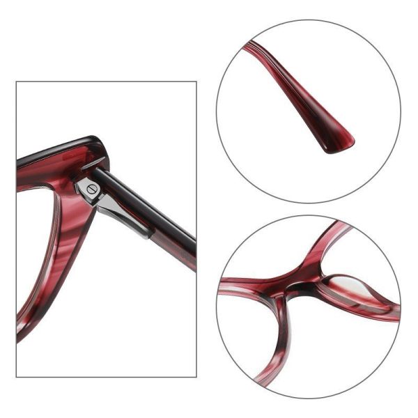 Gọng Kính Mắt Mèo Acetate Chống Ánh Sáng Xanh Patton Ps8815 - Ảnh 8