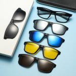 Kính Thể Thao Râm Cận TR90 Clip On Phân Cực Polarized 2 Trong 1 Bộ 5 Kẹp Cao Cấp TR 2269