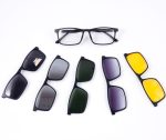 Kính Râm Cận TR90 Clip On Phân Cực Polarized 2 Trong 1 Bộ 5 Kẹp Cao Cấp 12149 - Ảnh 3