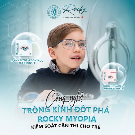 Rocky Myopia Control Intelligent Micro-lens - Tròng Kính Kiểm Soát Cận Thị Trẻ Em