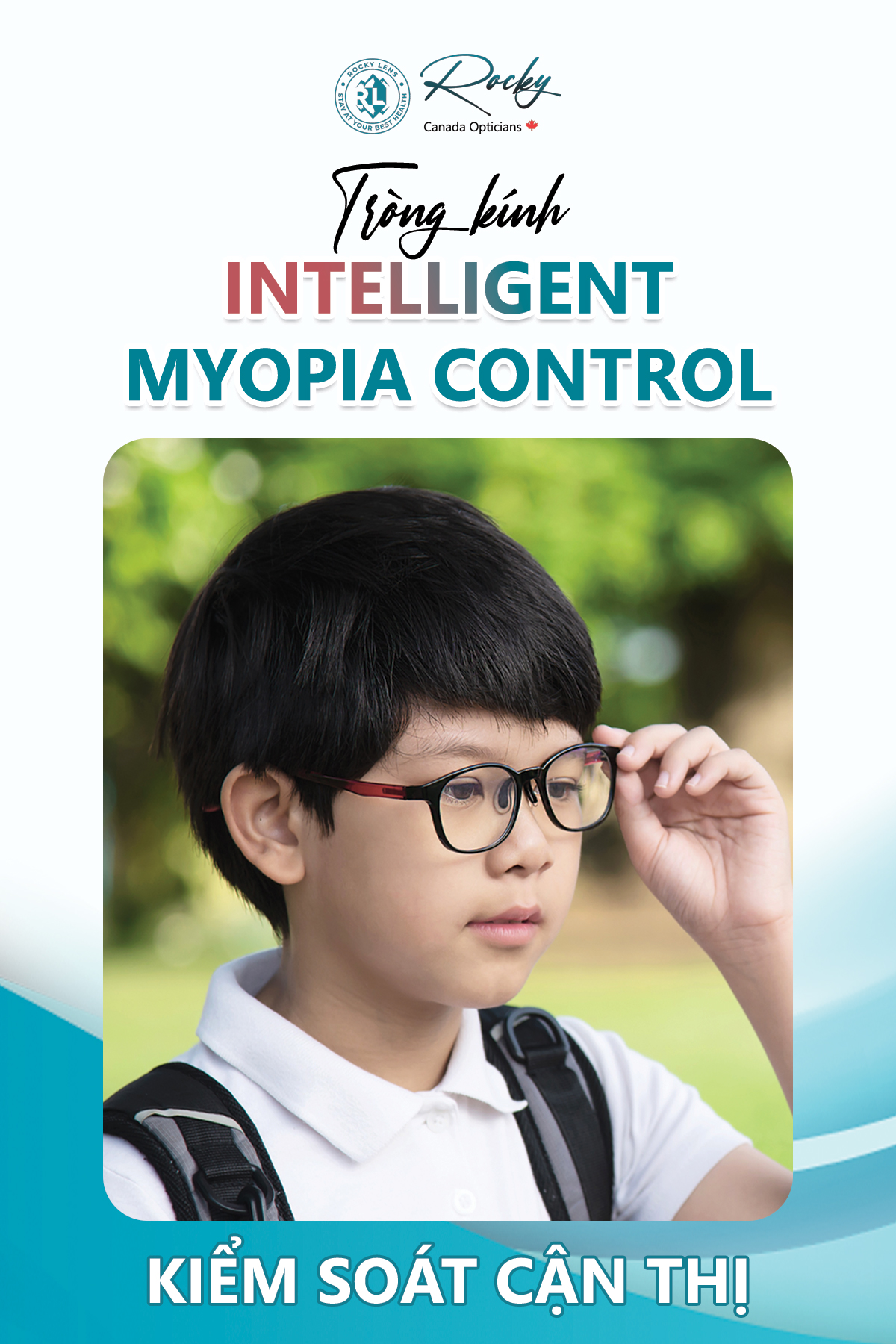 Rocky Myopia Control Intelligent Micro-lens - Tròng Kính Kiểm Soát Cận Thị Trẻ Em