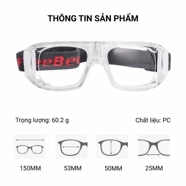 Gọng Kính Cận Thể Thao Chơi Đá Bóng, Bóng Rổ Freebee 005