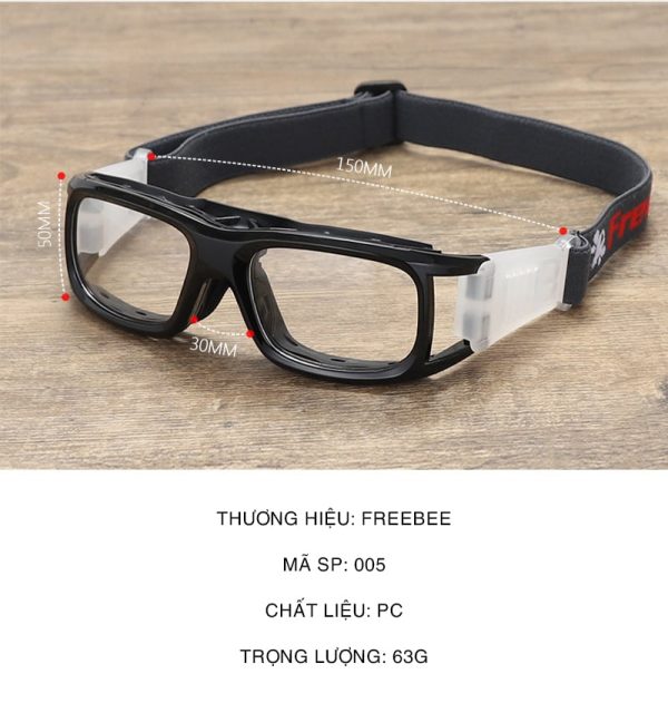 Gọng Kính Cận Thể Thao Chơi Đá Bóng, Bóng Rổ Freebee 005 - Ảnh 9