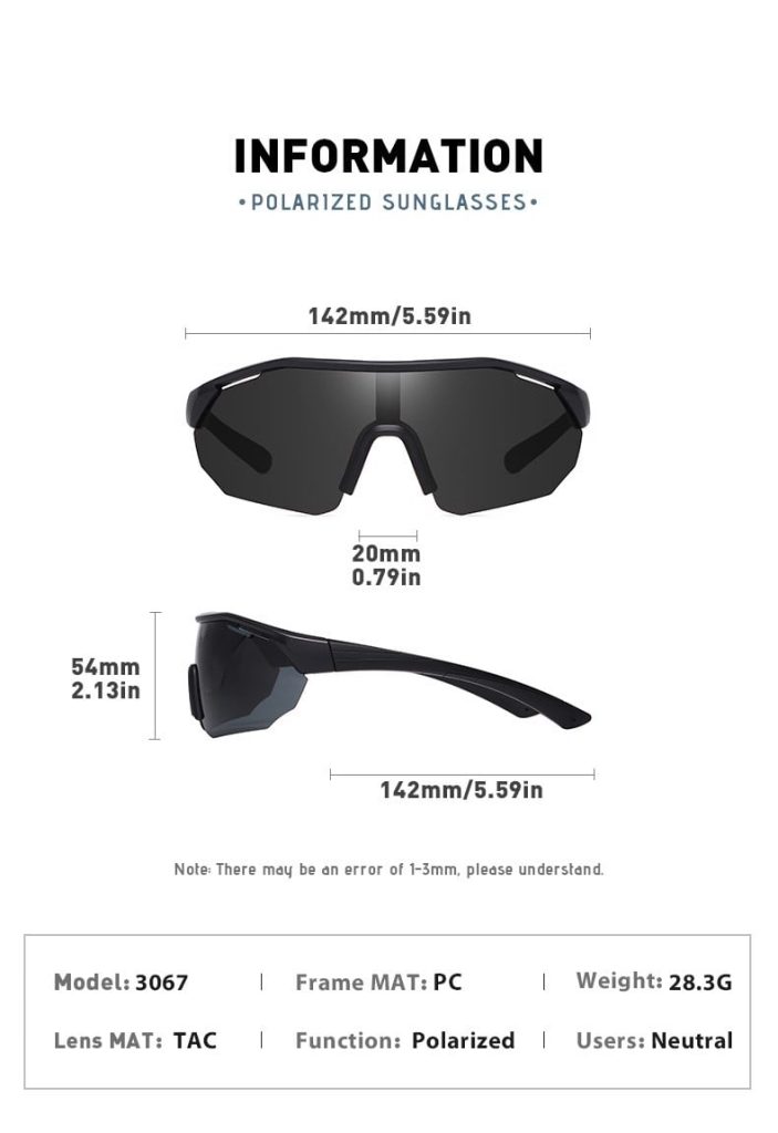Kính Mát Thể Thao Phân Cực Polarized Jason 3067 - Hato Eyewear