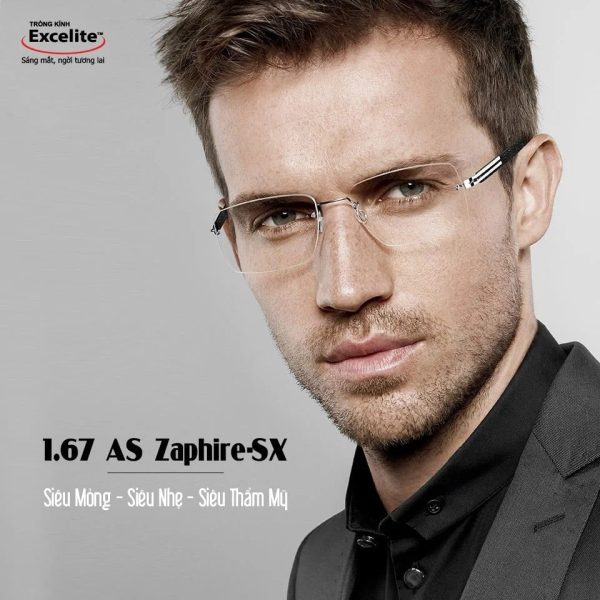 Tròng Kính Thái Lan Excelite Zaphire-sx 1.67 ASP - Ảnh 4