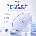 Tròng kính Apollo Nanoclean Super Hydrophobic chống bám nước và dễ lau sạch