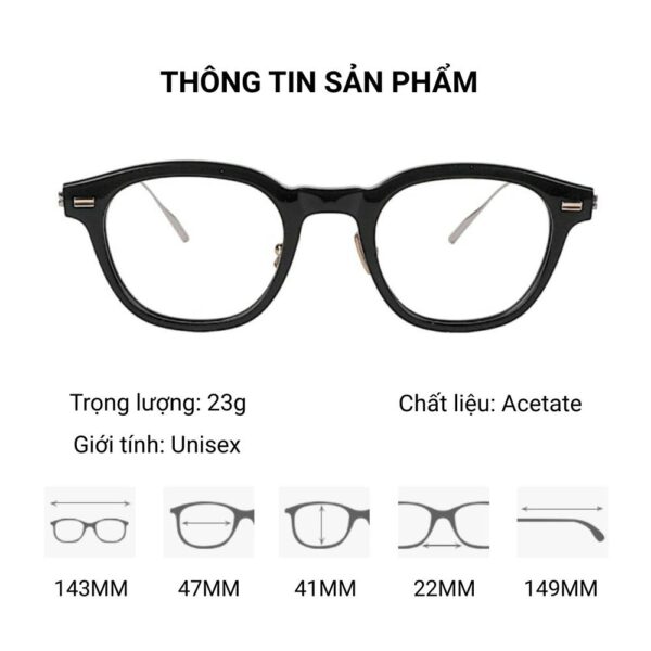 Gm Rob Gọng Kính Titan Aceate Cao Cấp - Ảnh 2