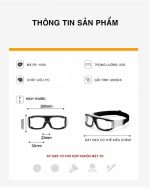 Gọng Kính Cận Thể Thao Góc Nhìn Rộng Chơi Đá Bóng, Bóng Rổ CL 1558 - Ảnh 3