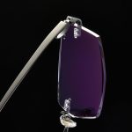 Gọng Kính Không Viền Chống Ánh Sáng Xanh Titanium Vát Cạnh Kim Cương Zoson 8118 - Ảnh 8