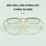 Gọng Kính Không Viền Nữ Zoson T085 Titanium Vát Cạnh Kết Hợp Đính Kim Cương Nhân Tạo - Ảnh 5