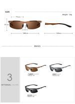 Kính Mát Veithdia 6535 Nửa Khung Thể Thao Phân Cực Polarized - Ảnh 2