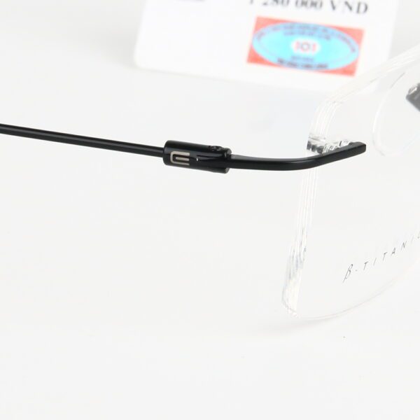 Gọng Kính Khoan Không Viền Titanium Exfash EF82274T - Ảnh 3
