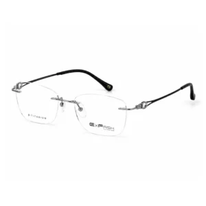 Gọng Kính Khoan Không Viền Titanium Exfash EF33252T