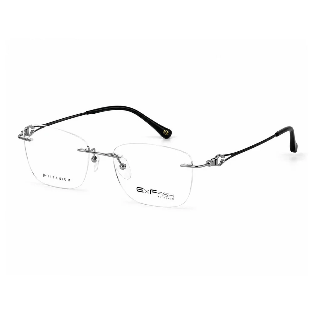 Gọng Kính Khoan Không Viền Titanium Exfash EF33252T