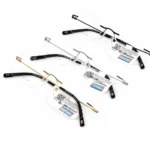 Gọng Kính Khoan Không Viền Titanium Exfash EF82274T