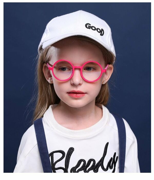 Gọng Kính Tròn Trẻ Em Nhựa Dẻo Tpee Boca Juniors S 8232 Chống Ánh Sáng Xanh - Ảnh 2