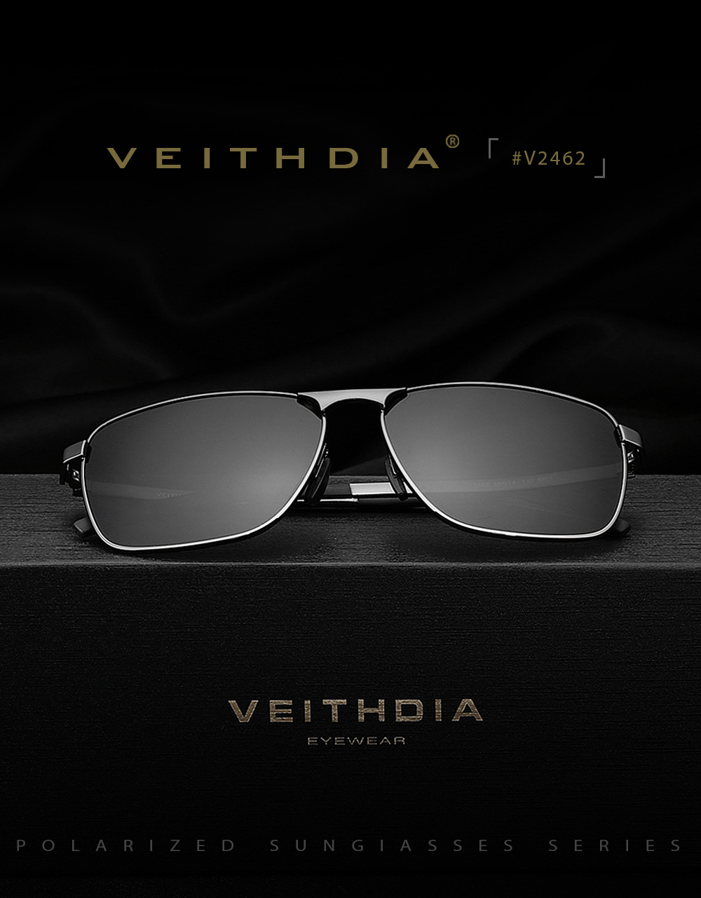 Kính Mát Phân Cực Polarized Veithdia 2462