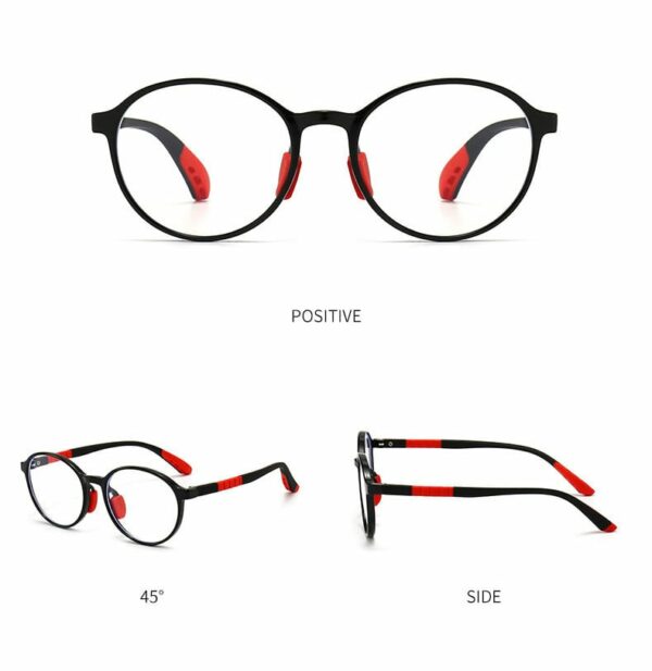 Gọng Kính Tròn Trẻ Em TR90 5289 Chống Ánh Sáng Xanh - Ảnh 5