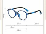 Gọng Kính Tròn Trẻ Em TR90 5289 Chống Ánh Sáng Xanh - Ảnh 2