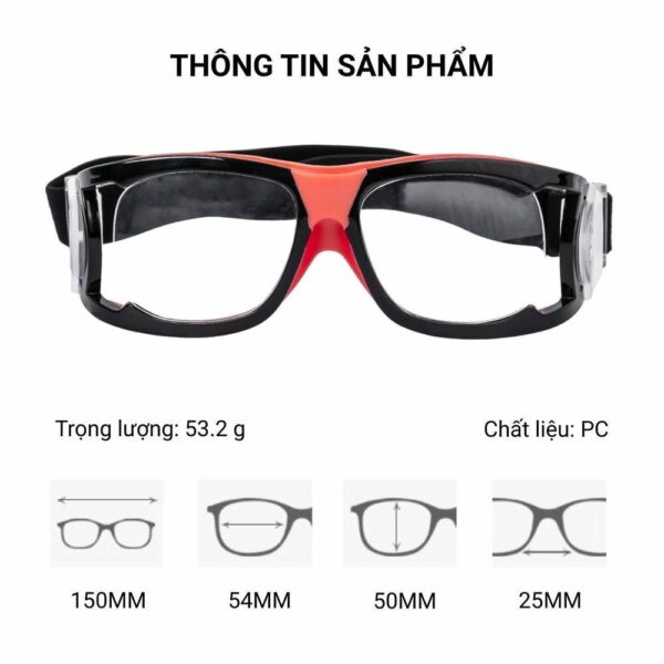 Gọng Kính Thể Thao 0089 - Góc Rộng, Dẻo, Thoáng Khí