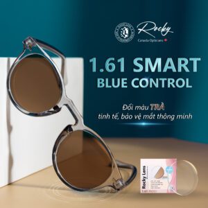 Tròng Kính Đổi Màu Trà Rocky Lens 1.61