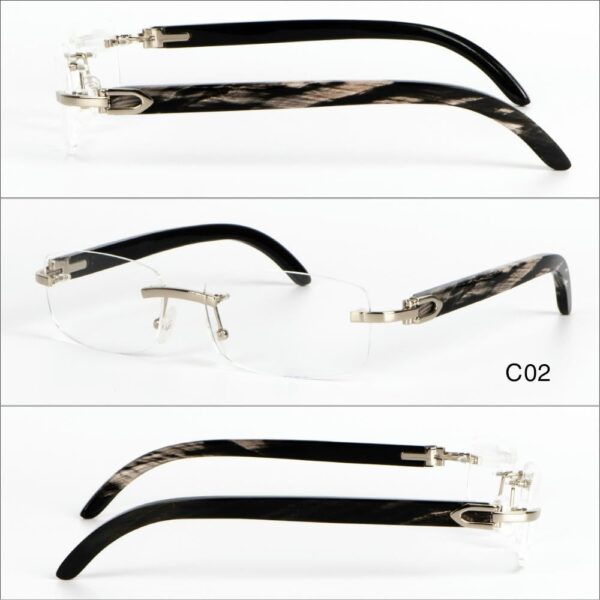 Sừng Tự Nhiên Độc Gọng Kính Khoan Bản Thủ Công Mỹ Nghệ Việt MNV