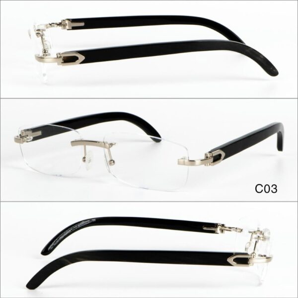 Sừng Tự Nhiên Độc Gọng Kính Khoan Bản Thủ Công Mỹ Nghệ Việt MNV