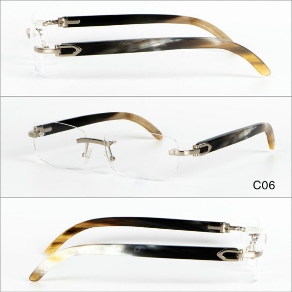 Sừng Tự Nhiên Độc Gọng Kính Khoan Bản Thủ Công Mỹ Nghệ Việt MNV