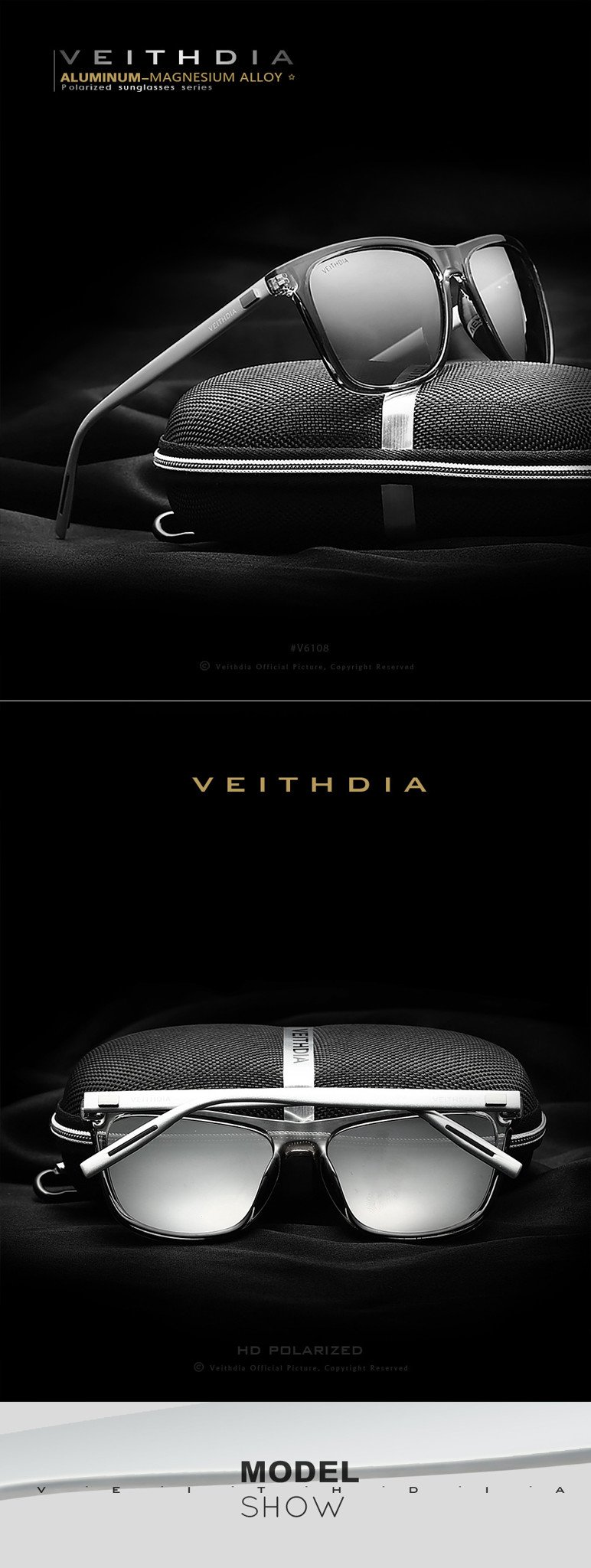 Polarized Veithdia 6108 Kính Mát Phân Cực 
