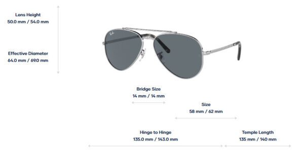 0RB3625__003_R5__rayban_eyewear_kinh_mat_aviator (777) Rayban 0RB3625 Sunglasses Aviator Kính Mát - Tem Chính Hãng Luxottica - Full Box