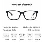 Rayban 0RX5319D Glasses Gọng Kính – Tem Chính Hãng Luxottica – Full Box