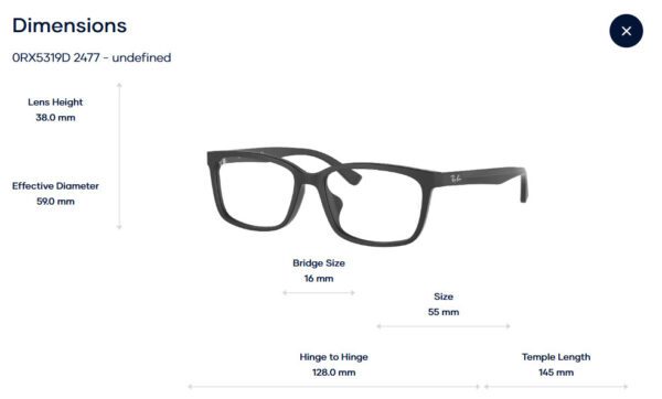 Rayban 0RX5319D Glasses Gọng Kính - Tem Chính Hãng Luxottica - Full Box