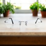 Kính Không Gọng Titanium Zoson 619HT Vát Cạnh Kim Cương, Đính Hạt - Ảnh 6