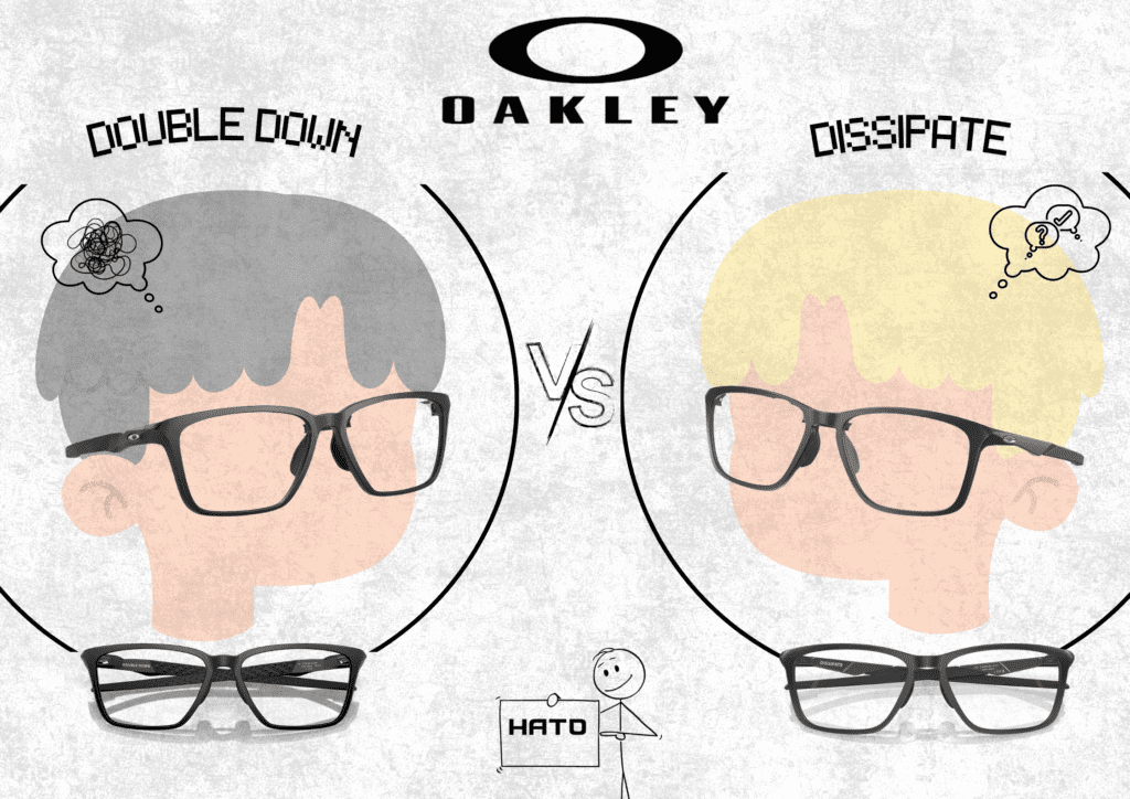 So sánh kính Oakley: Double Down 0OX8188D và Dissipate 0OX8062D