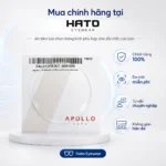 Hình ảnh quảng cáo tròng kính Apollo Blutect Plus Nanoclean với thiết kế hiện đại, cao cấp và sạch sẽ. Sản phẩm nổi bật với khả năng lọc ánh sáng xanh, chống tia UV, dễ lau sạch nhờ lớp phủ Nanoclean, phù hợp cho dân văn phòng, học sinh – sinh viên và người thường xuyên sử dụng máy tính, điện thoại. Đây là lựa chọn tròng kính chính hãng tại Hato Eyewear dành cho nhu cầu bảo vệ mắt hằng ngày.