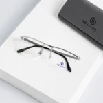 GB Luxury GB0424-008 Gọng Kính Nửa Gọng Titanium Mạ Vàng 18K