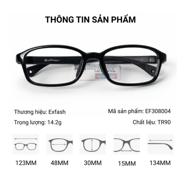 Exfash EF308004 - Gọng Kính Trẻ Em Chính Hãng