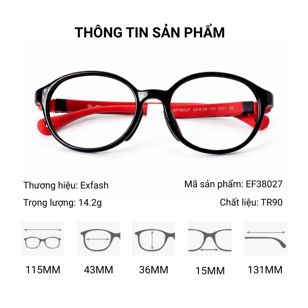 Exfash EF38027 Gọng Kính Trẻ Em Chính Hãng