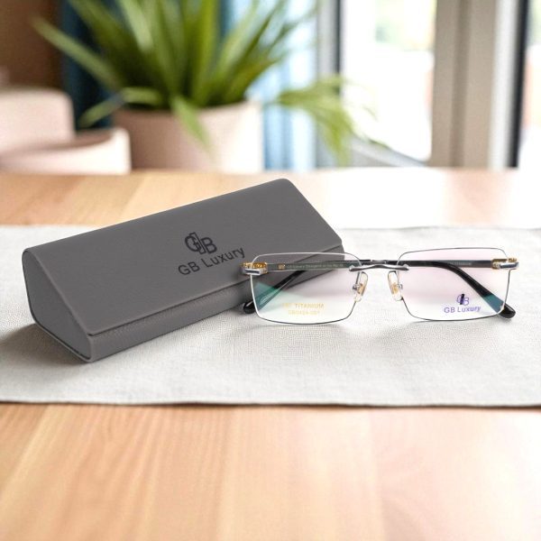 Kính Không Gọng Titanium Mạ Vàng 18k GB Luxury GB0424 - 001